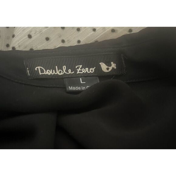 Double Zero polka dot  sheer blouse - Picture 6 of 6